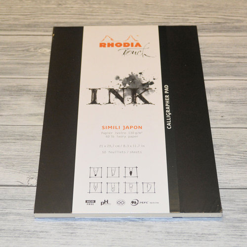 Rhodia Calligrapher Pad A4 Simili Japon 130g