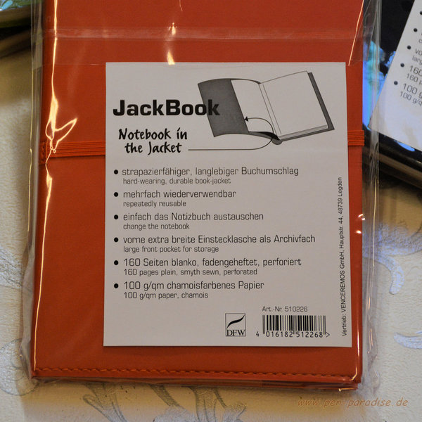 Jackbook Notizbuch A5 oder A6 Recycling-Leder