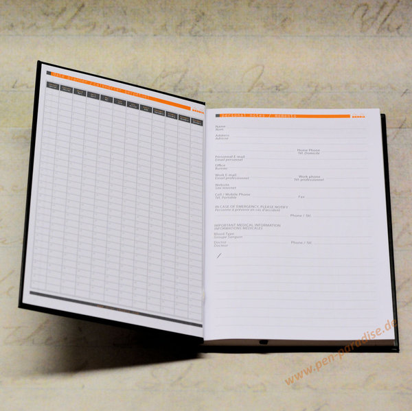 Rhodia Office Notebook A4 oder A5 Hardcover