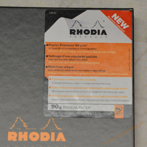 Rhodia Office Notebook A4 oder A5 Hardcover