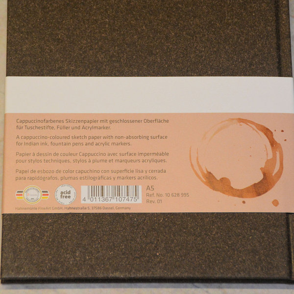 Hahnemühle edles Skizzenbuch A5 The Cappuccino Book 120g