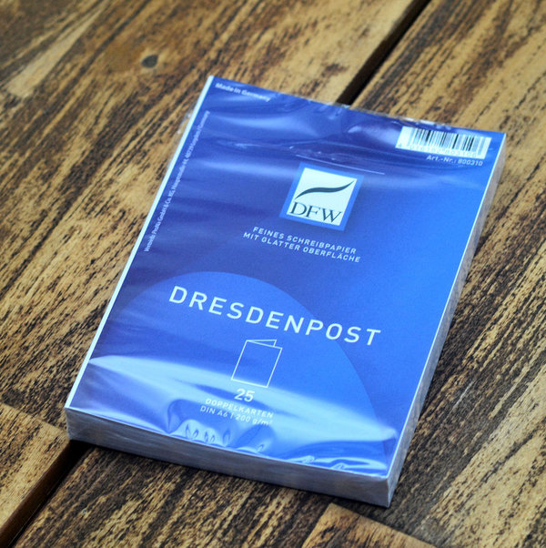 DFW Dresdenpost Doppelkarten A6 weiss